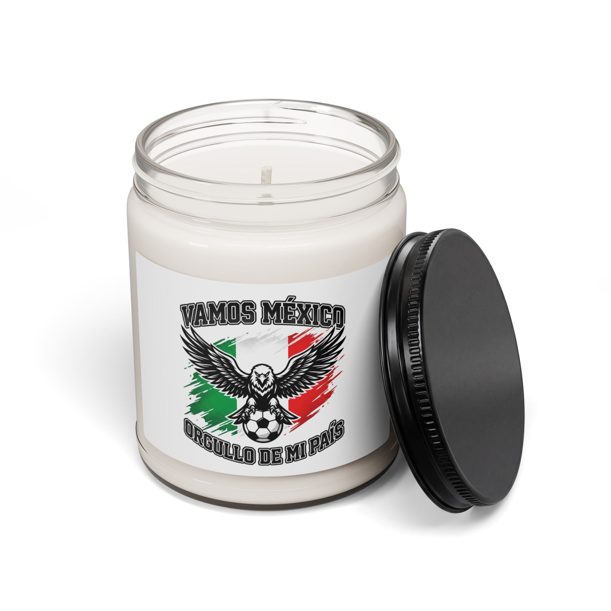 Vamos México Pride Soy Candle, national colors retro soccer | Championship season