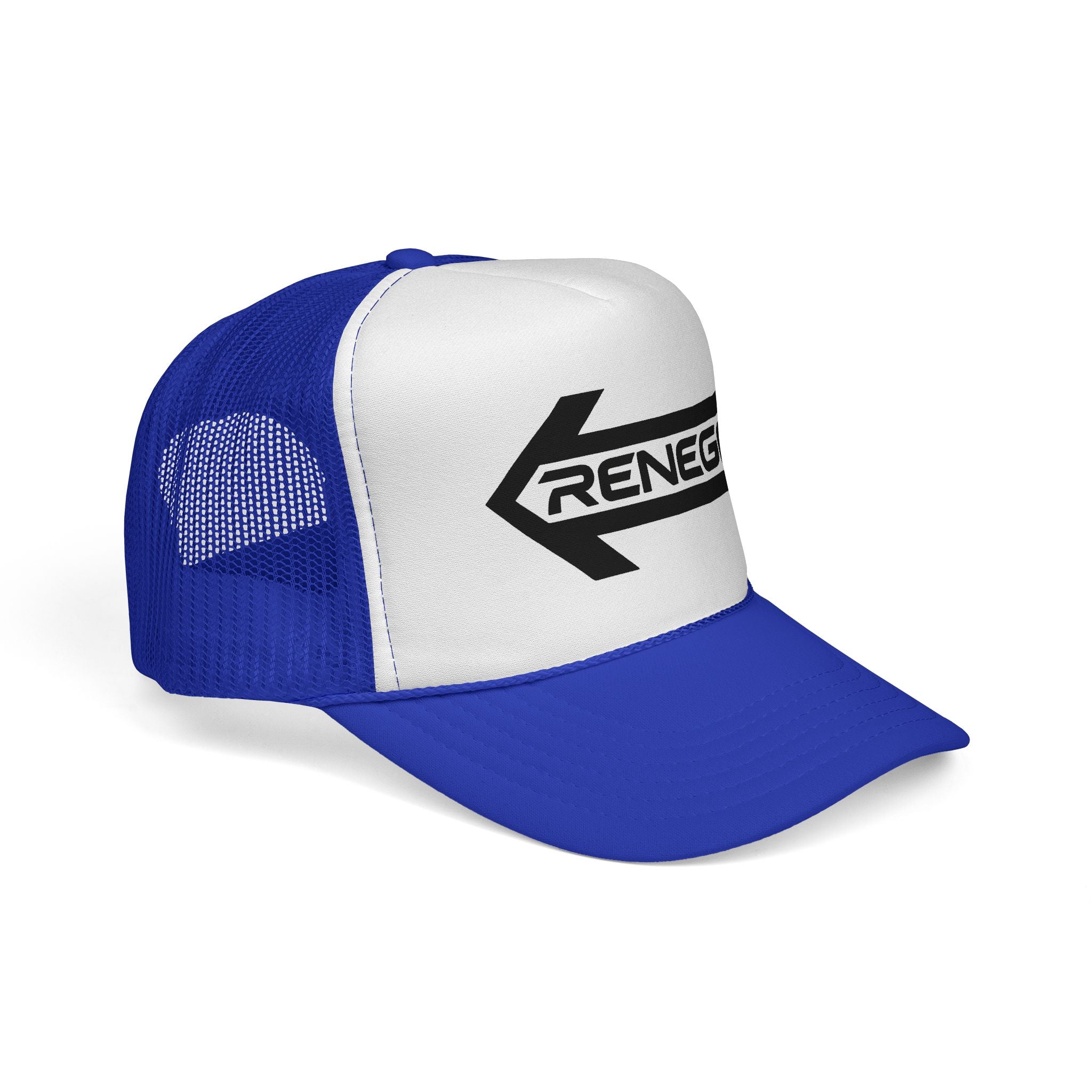 Renegade Arrow Trucker Hat — Retro Bold Logo Mesh Cap