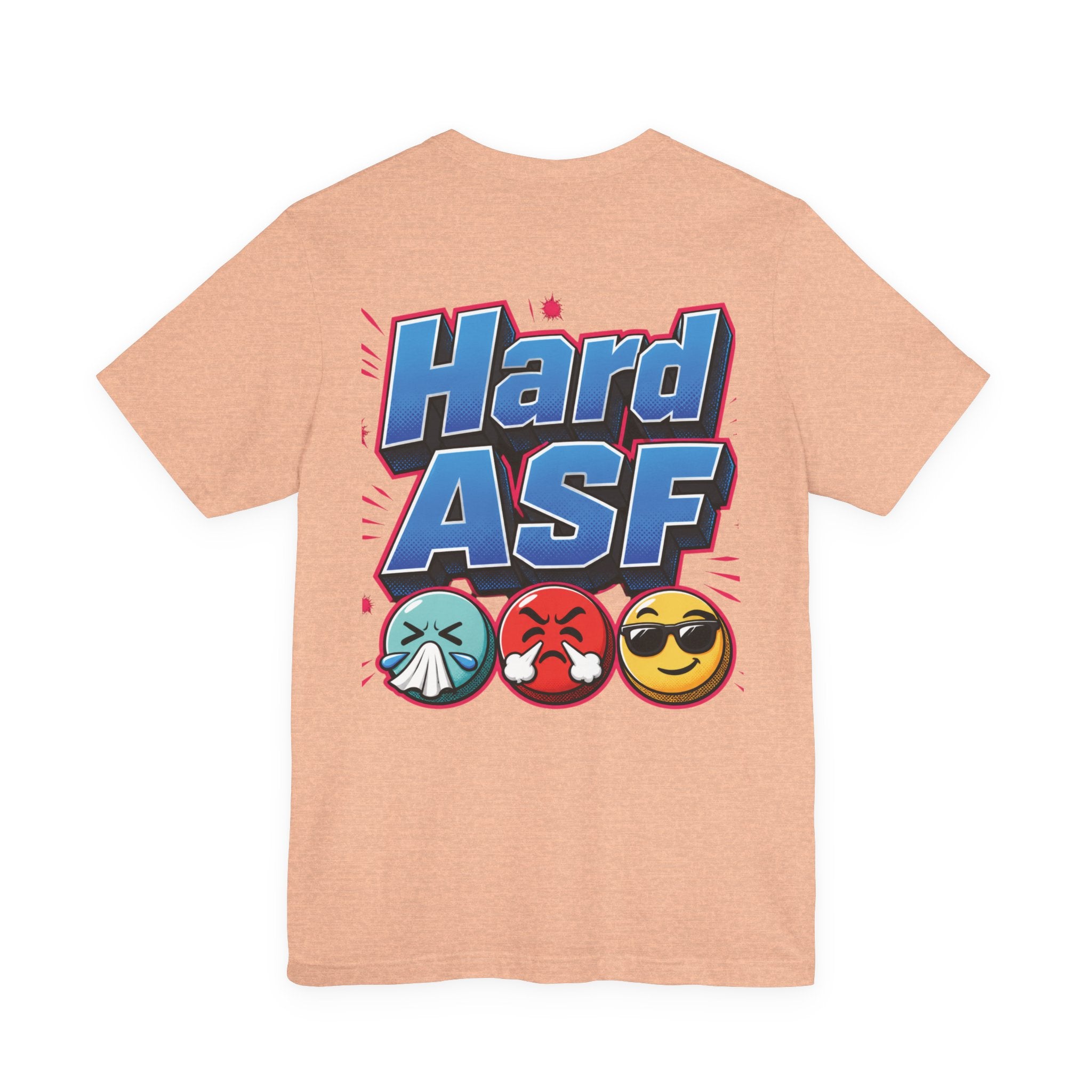 Wash Ya / Hard ASF Emoji Graphic Tee — Funny Emoji Face T-Shirt
