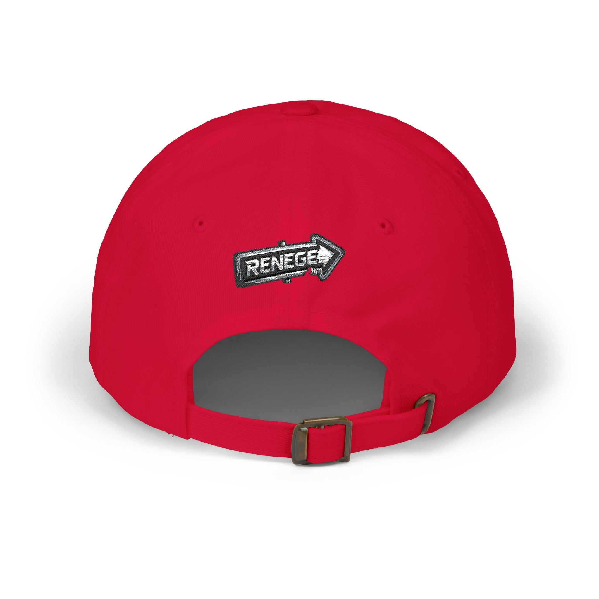 Renegé Arrow Dad Cap — Embroidered White Baseball Hat