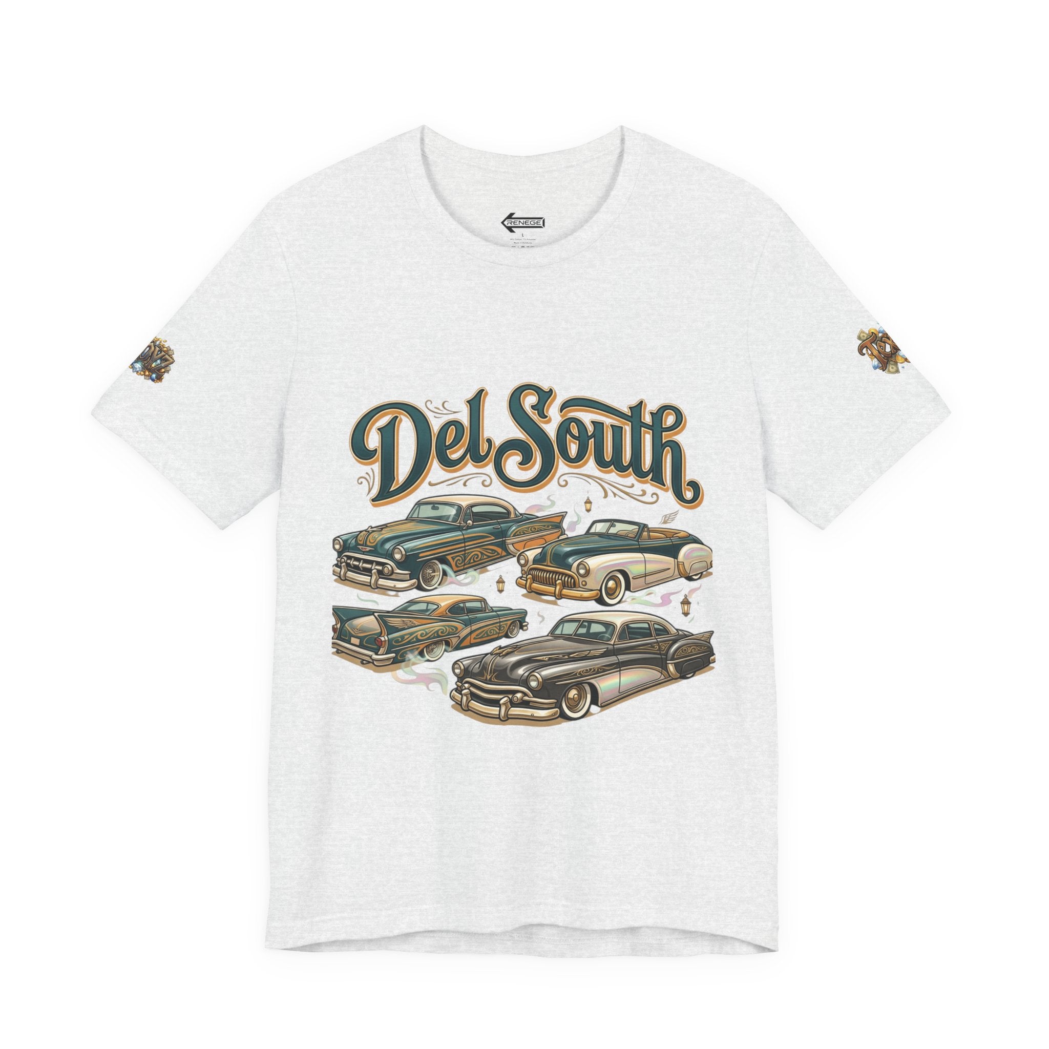 Del South Classic Cars Tee — "Hard Hitta" Back Graphic