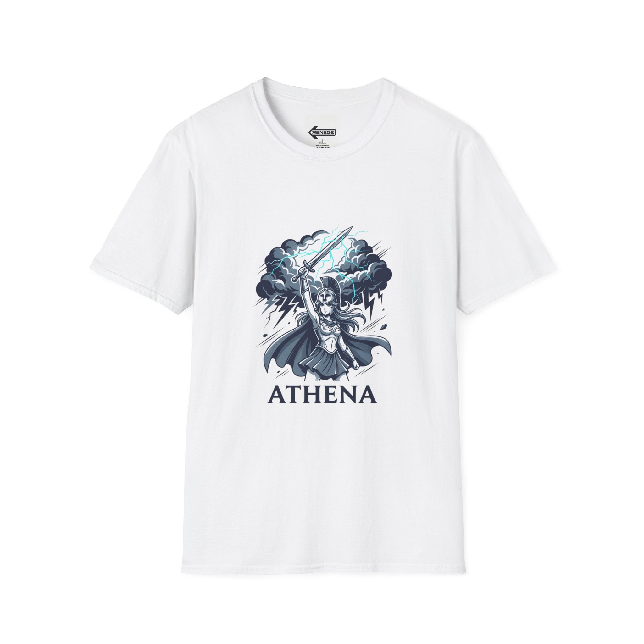 Athena Warrior T-Shirt — Mythical Greek Goddess Graphic Tee