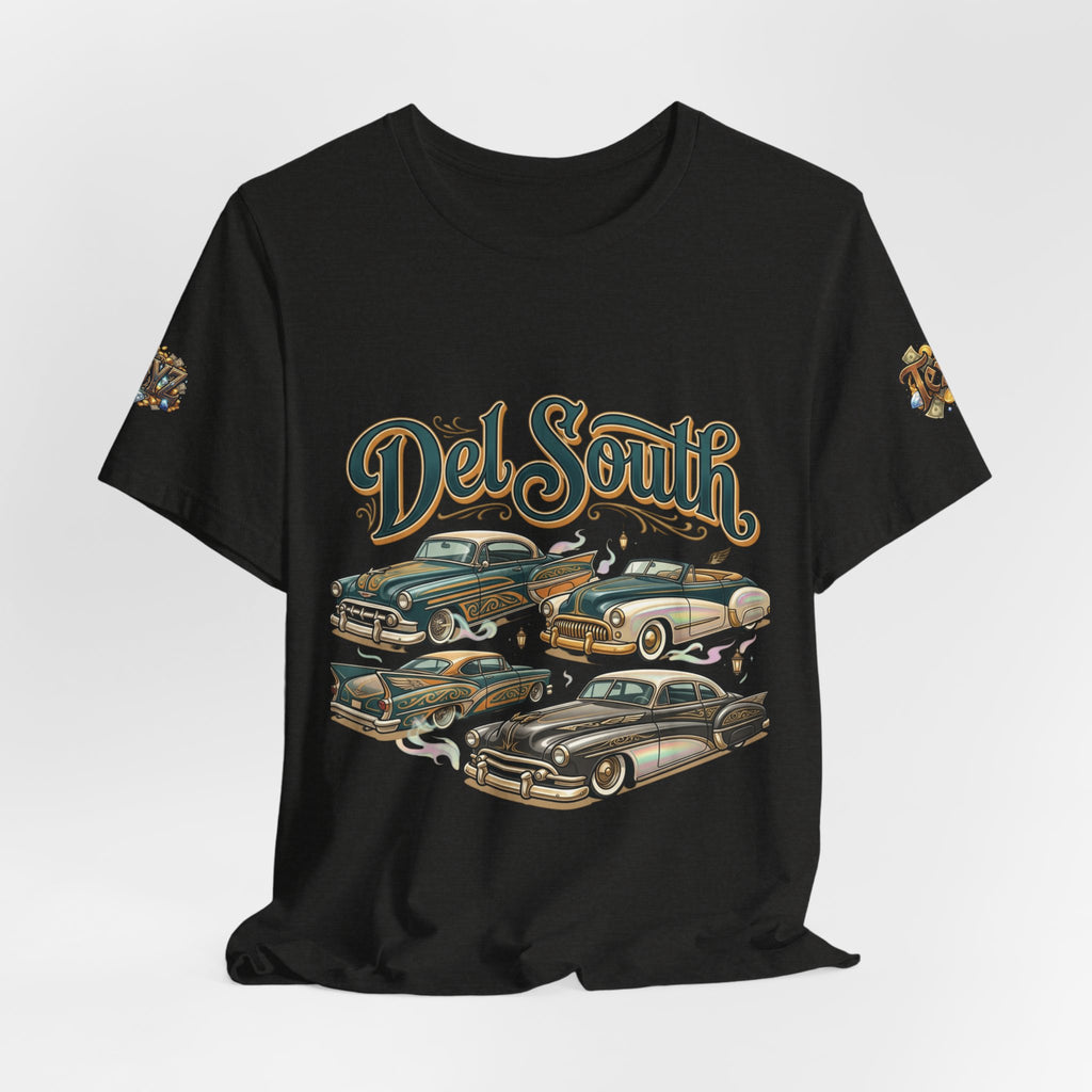 Del South Classic Cars Tee — "Hard Hitta" Back Graphic