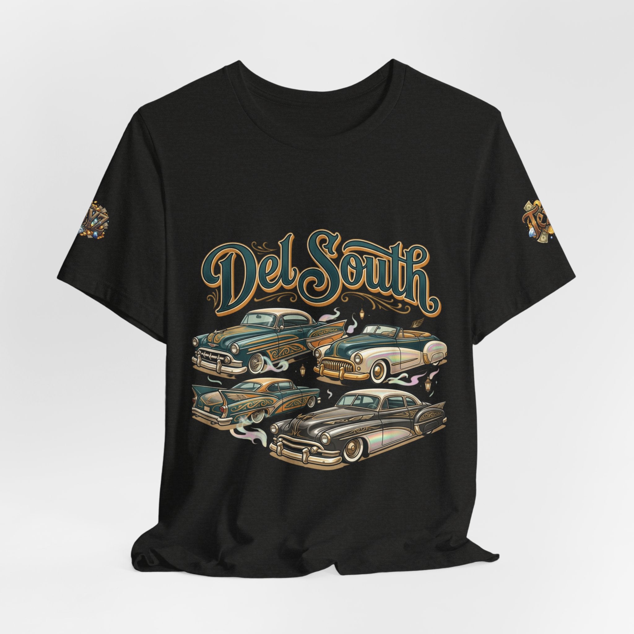 Del South Classic Cars Tee — "Hard Hitta" Back Graphic