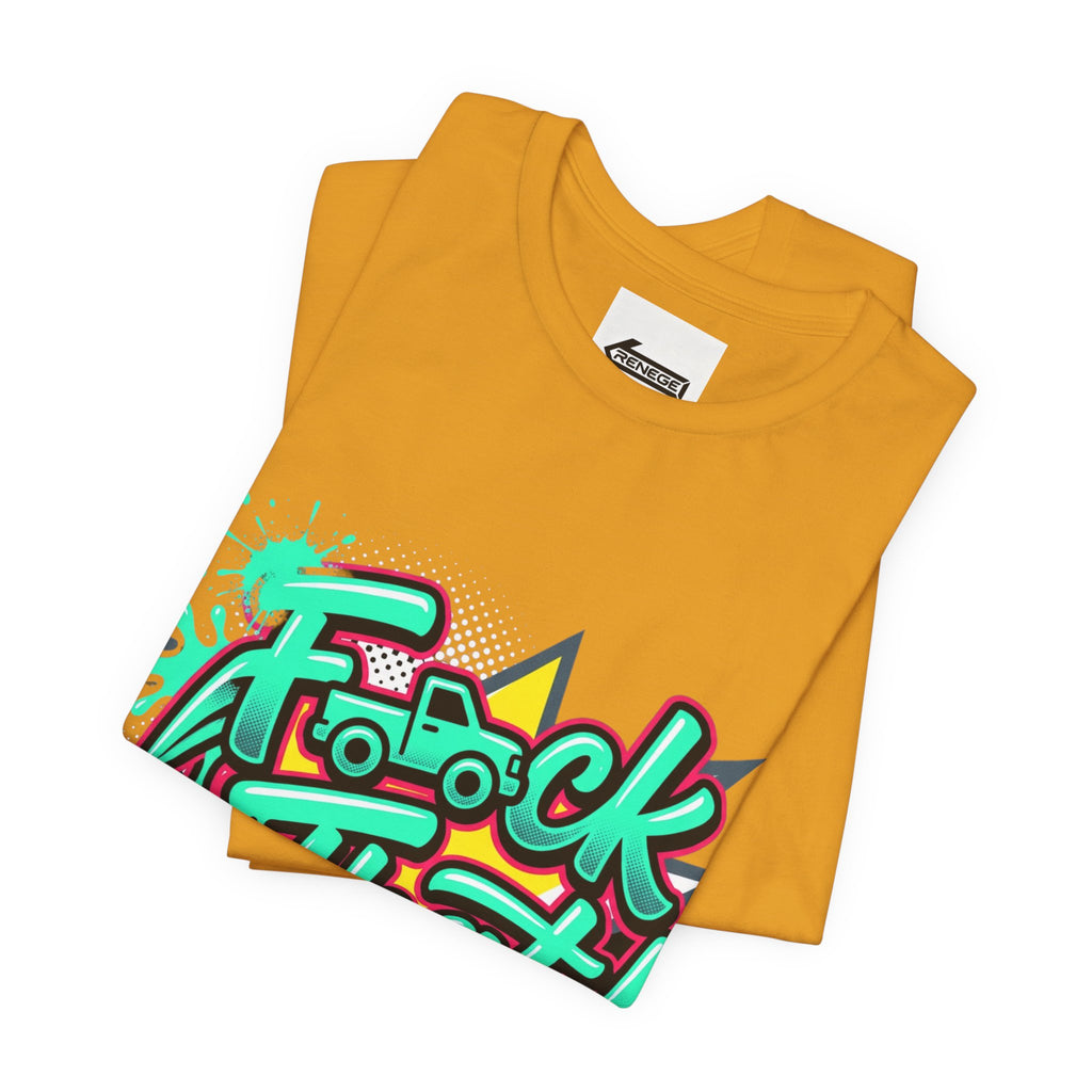 Graphic Tee — "F*ck That!" Streetwear Spray-Paint Design