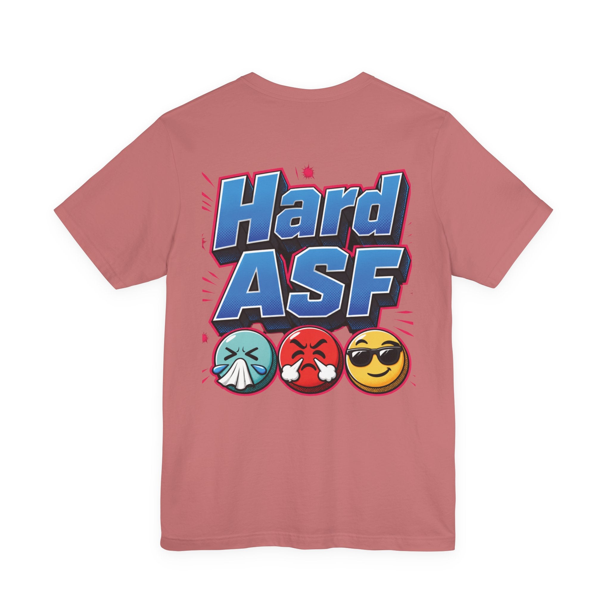 Wash Ya / Hard ASF Emoji Graphic Tee — Funny Emoji Face T-Shirt