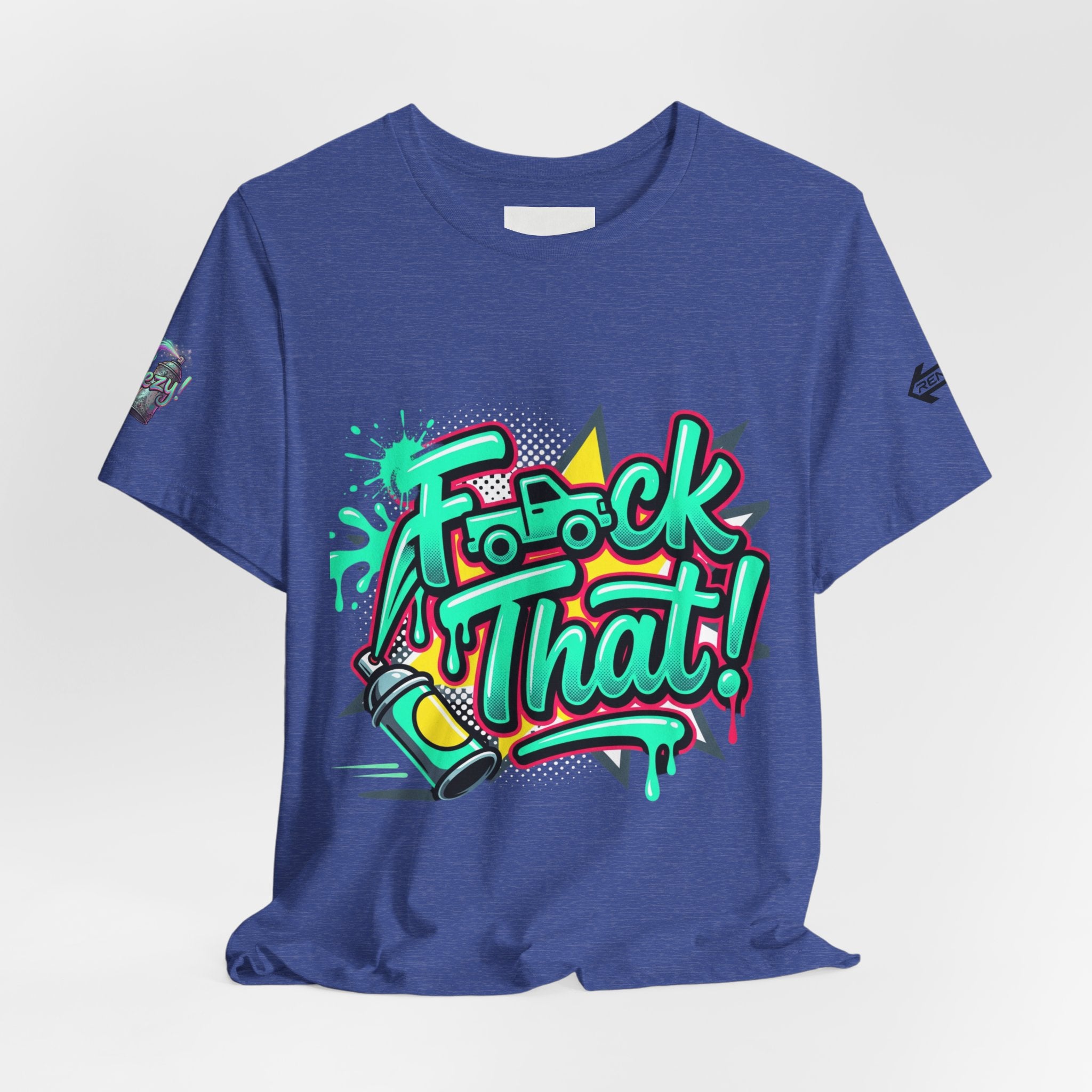Graphic Tee — "F*ck That!" Streetwear Spray-Paint Design