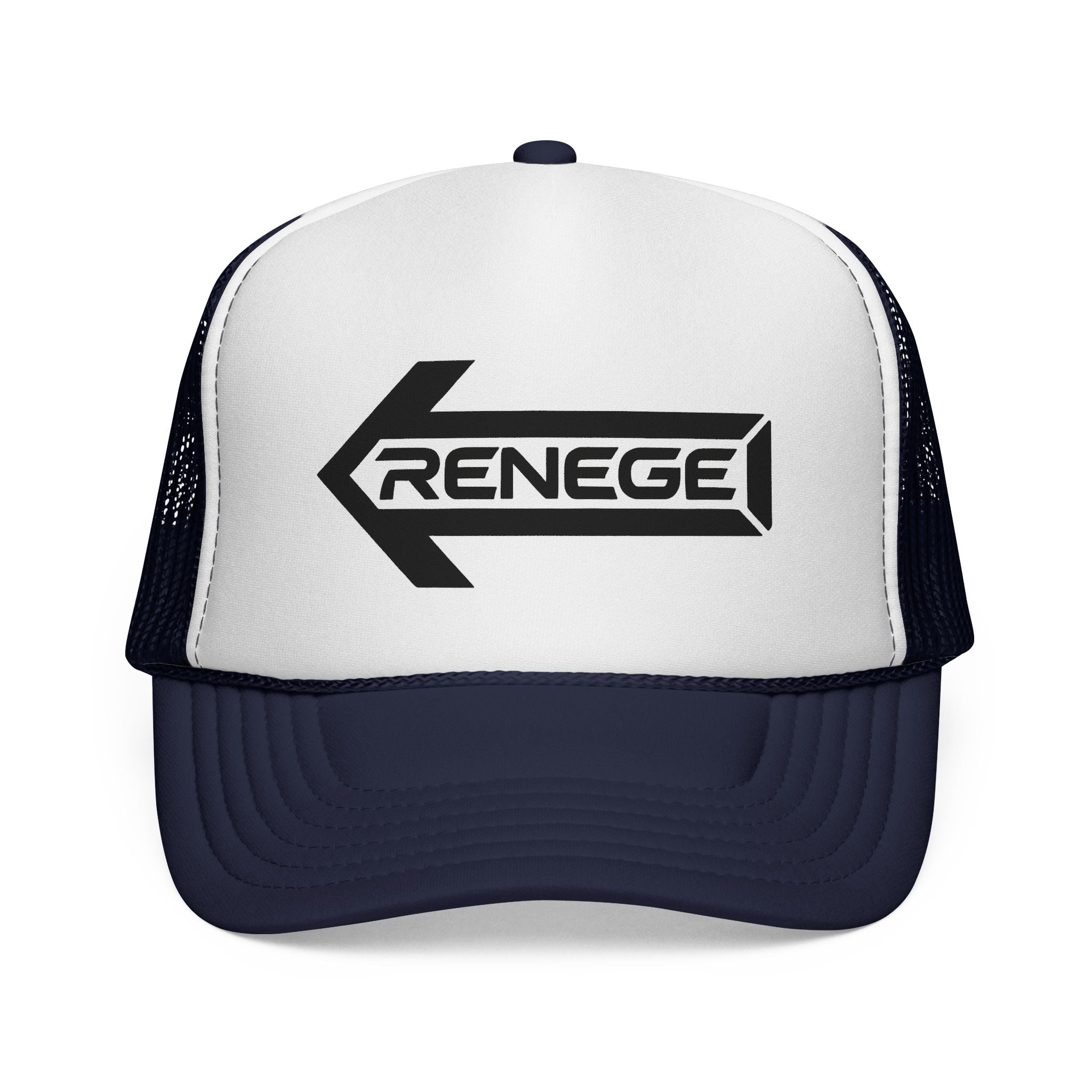 Renegade Arrow Trucker Hat — Retro Bold Logo Mesh Cap