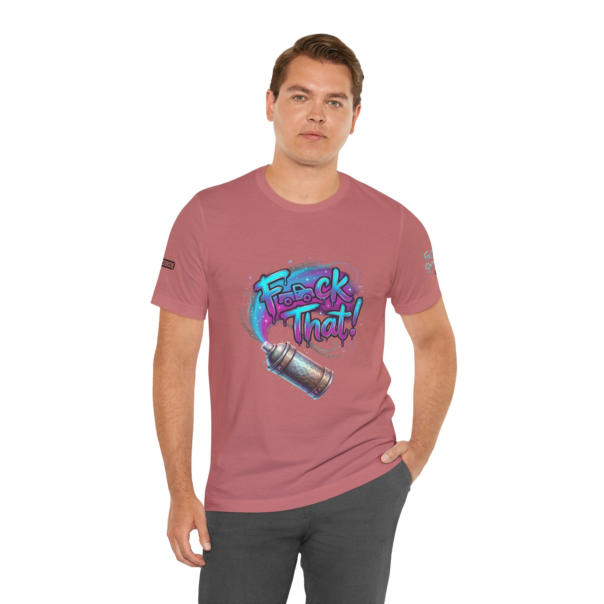 Graffiti 'F*ck That!' Spray Can T‑Shirt