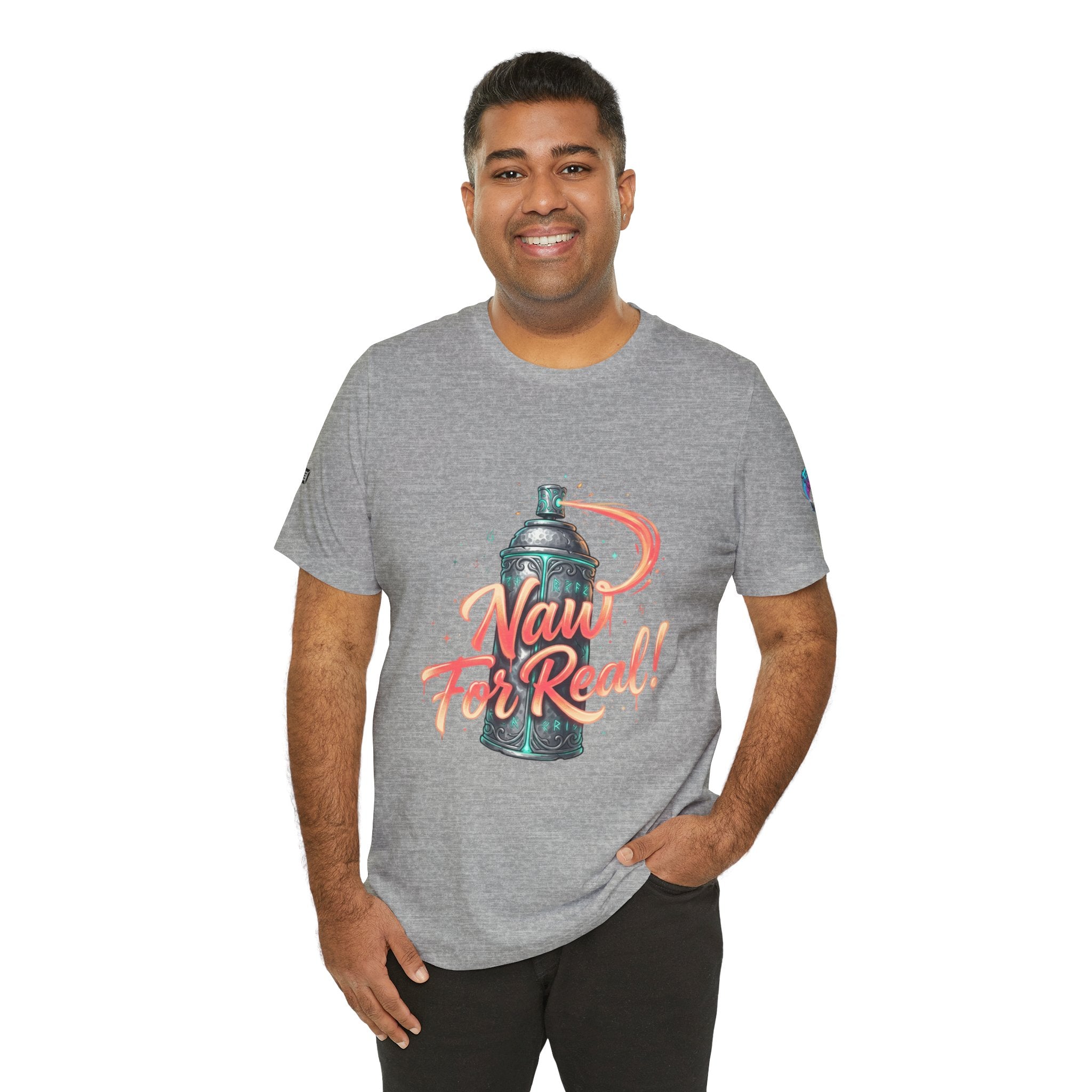 Spray Can 'Naw For Real' Graphic Tee