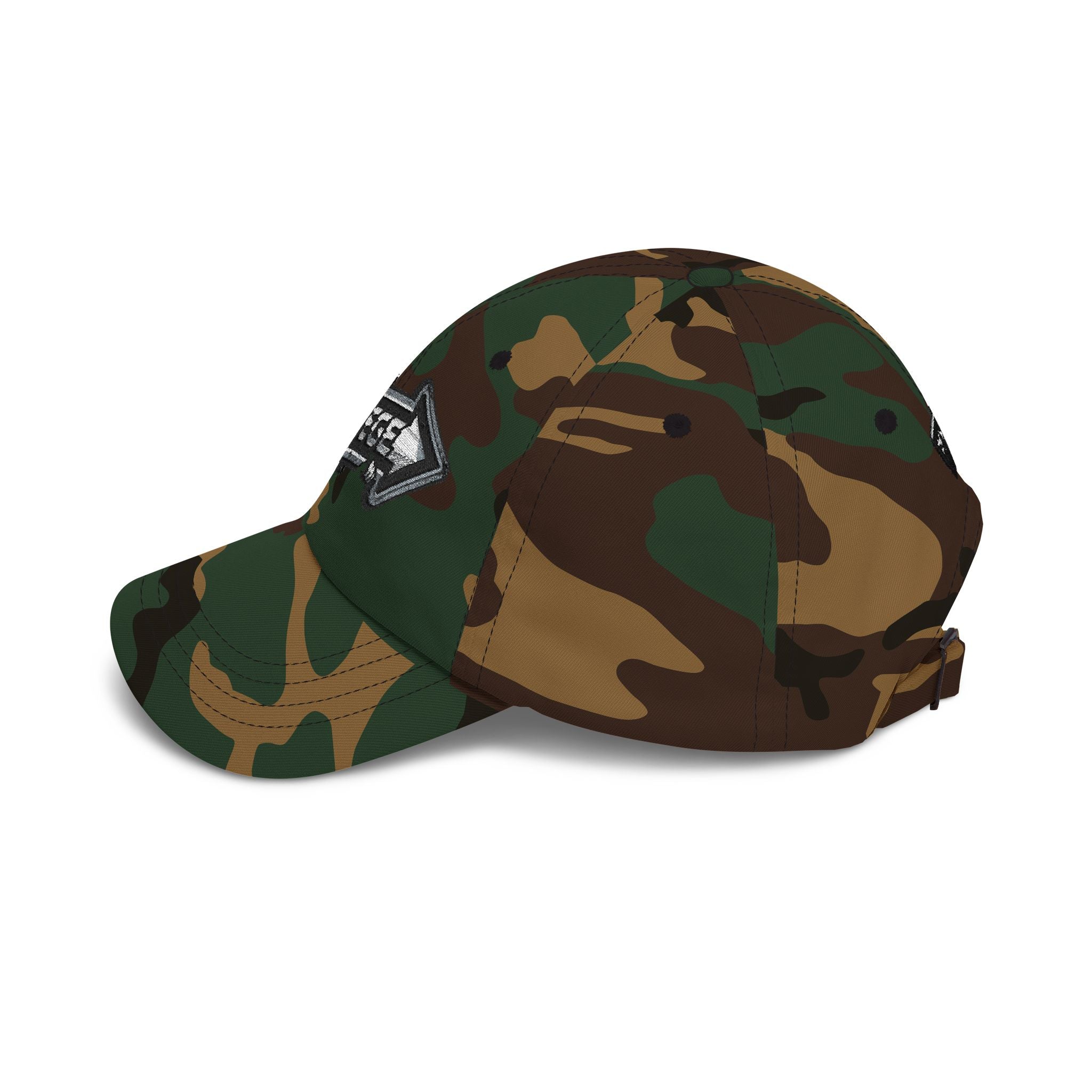 Renegé Arrow Dad Cap — Embroidered White Baseball Hat