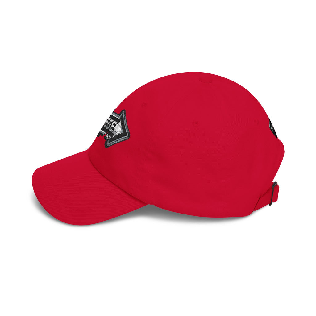 Renegé Arrow Dad Cap — Embroidered White Baseball Hat