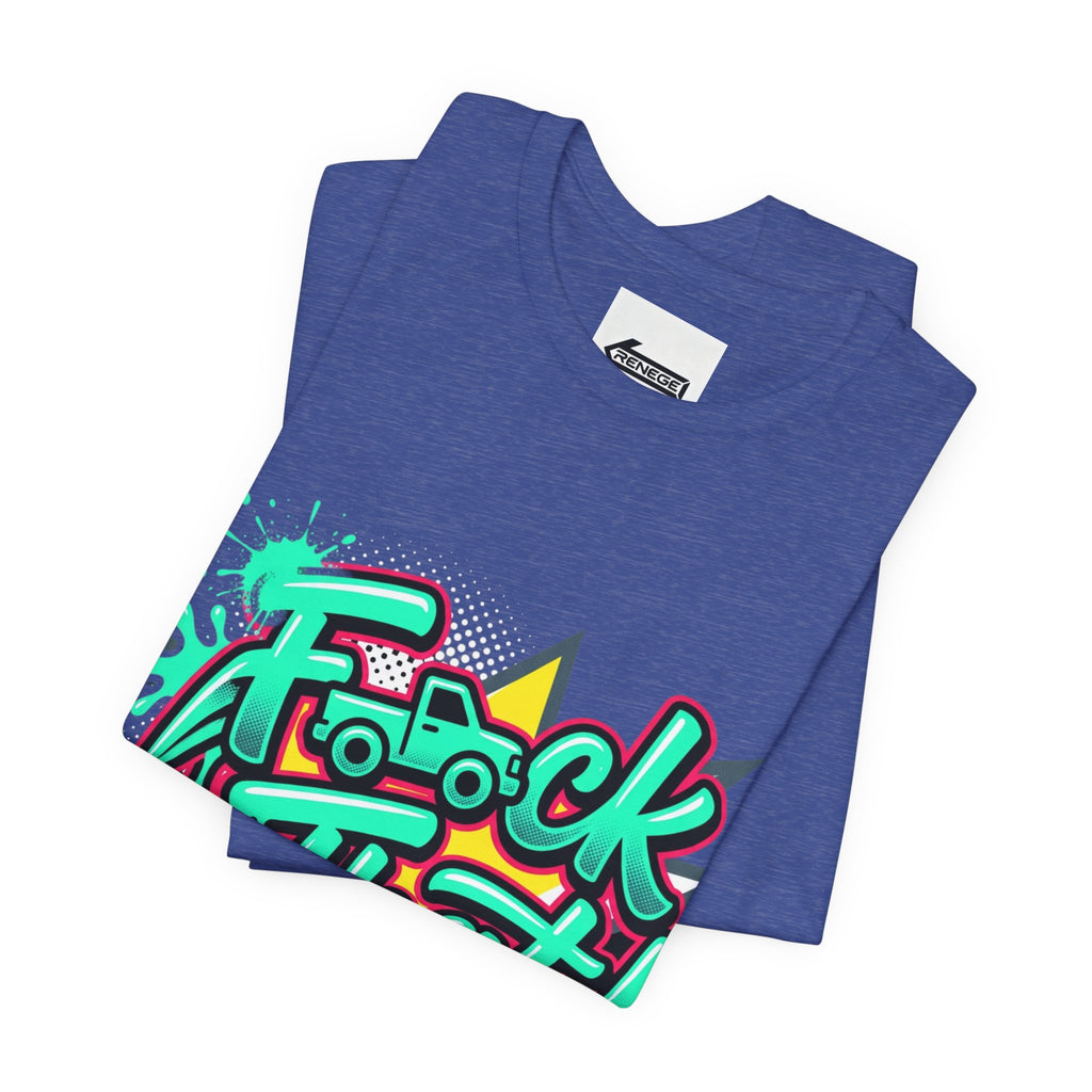 Graphic Tee — "F*ck That!" Streetwear Spray-Paint Design