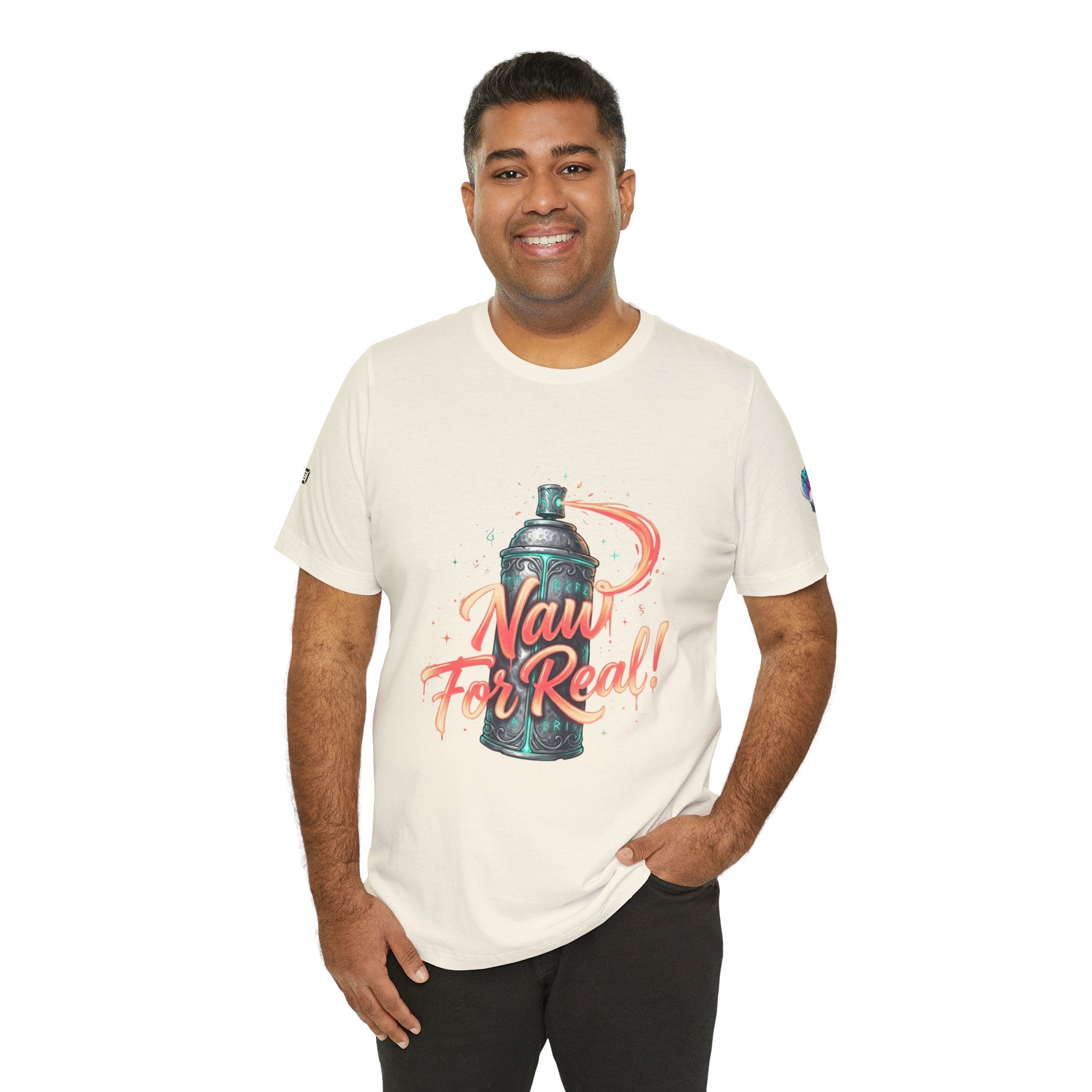 Spray Can 'Naw For Real' Graphic Tee