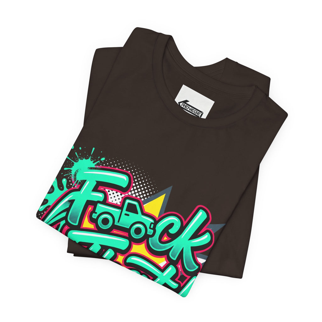 Graphic Tee — "F*ck That!" Streetwear Spray-Paint Design