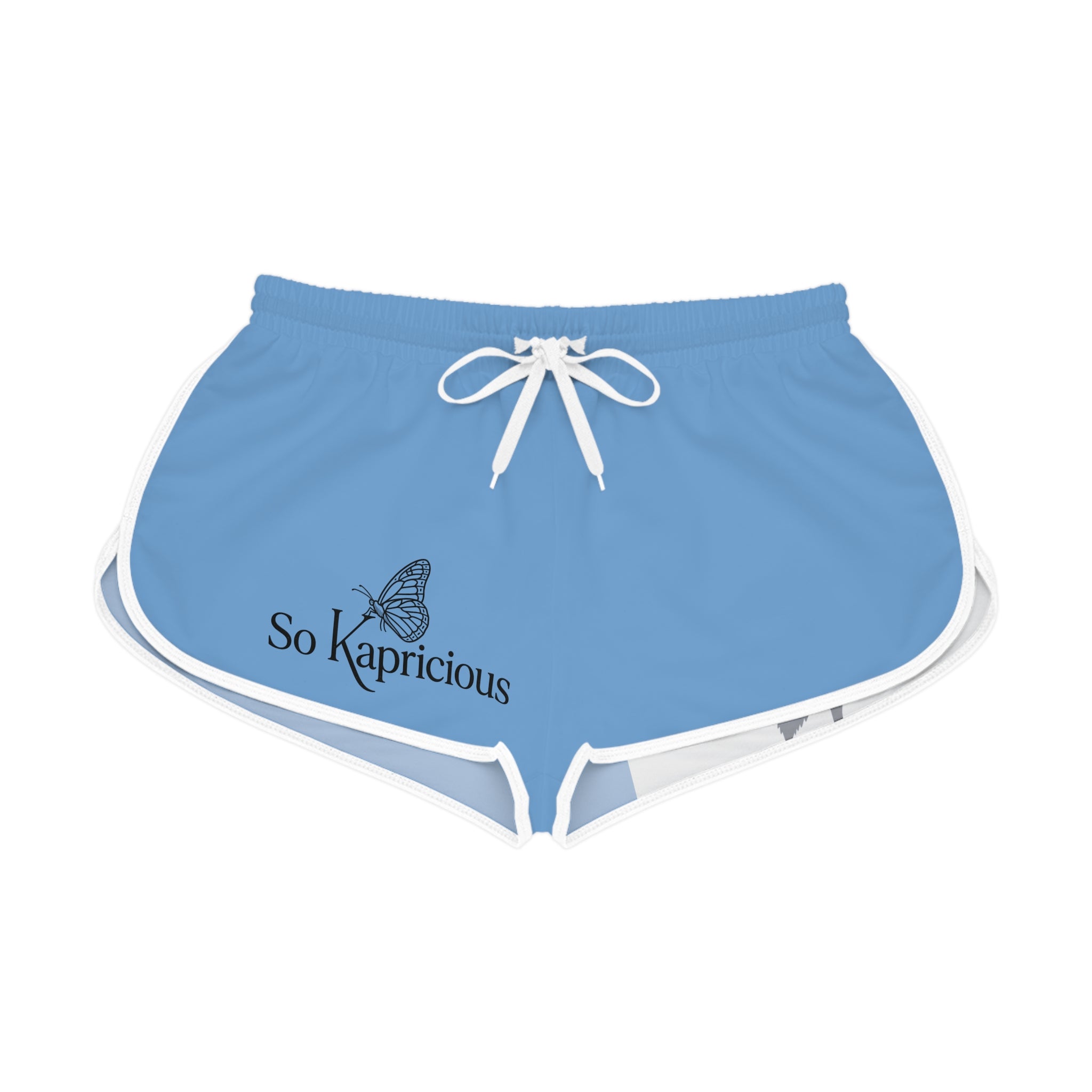 So Kapricious Butterfly & Blue Rose Relaxed Women's Shorts