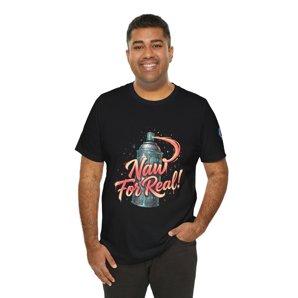Spray Can 'Naw For Real' Graphic Tee