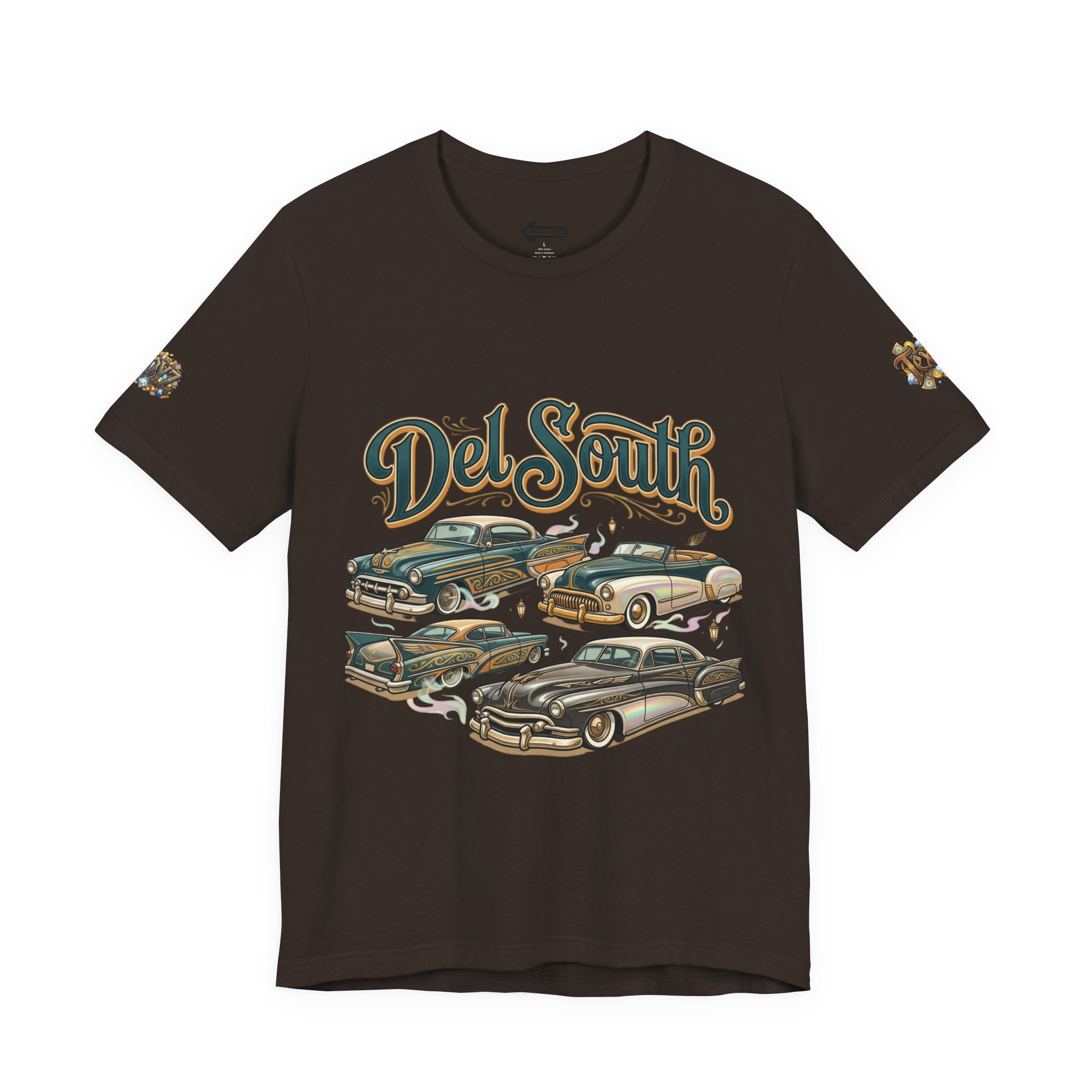 Del South Classic Cars Tee — "Hard Hitta" Back Graphic