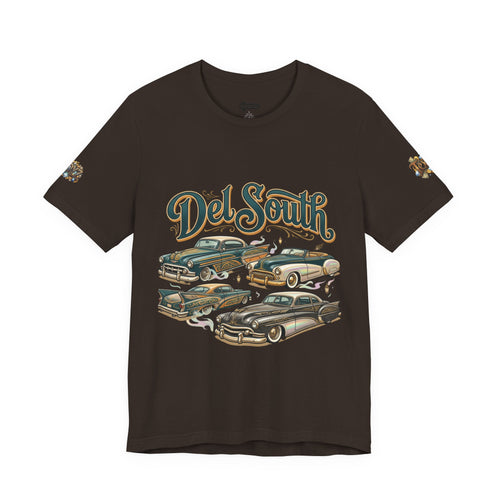 Del South Classic Cars Tee — "Hard Hitta" Back Graphic
