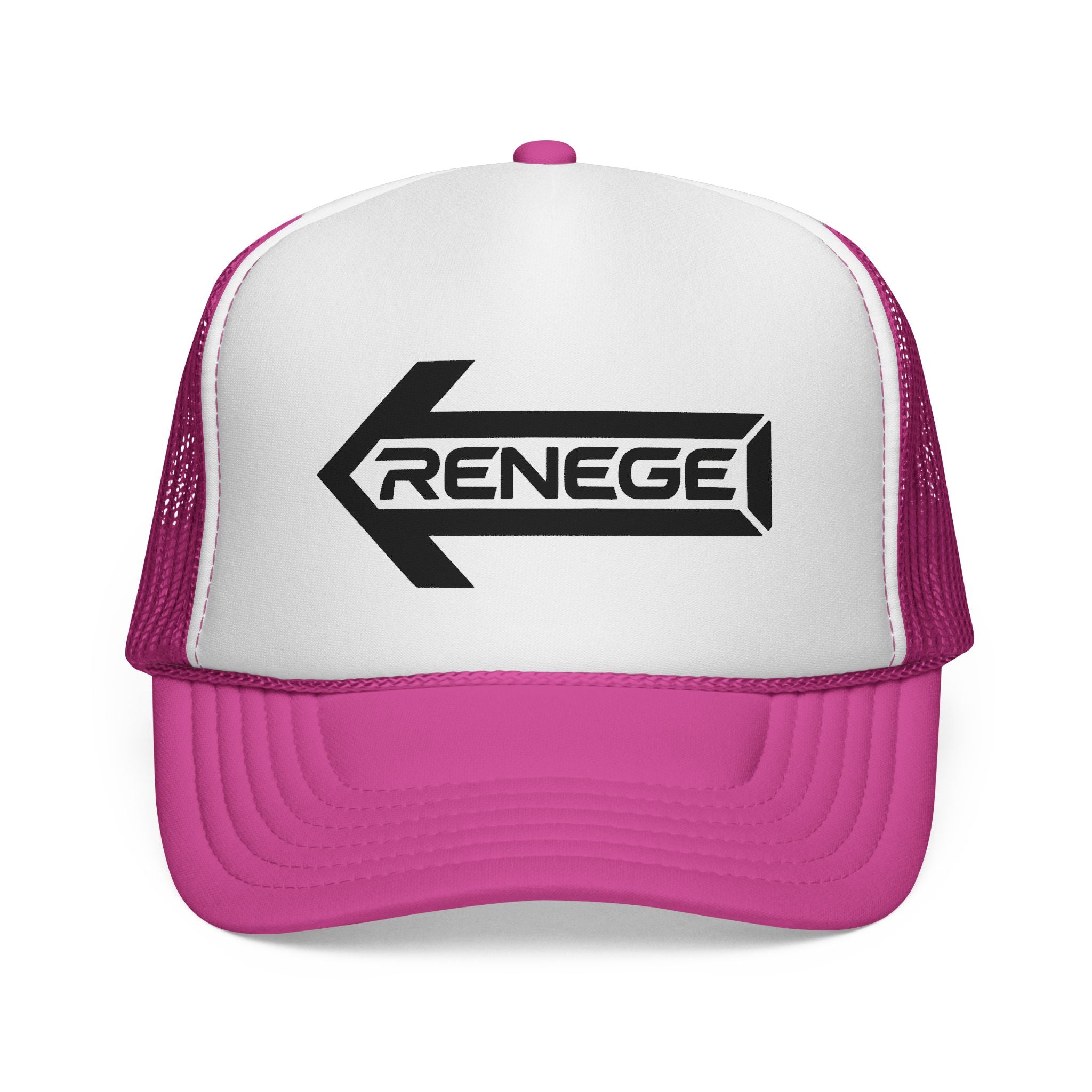 Renegade Arrow Trucker Hat — Retro Bold Logo Mesh Cap