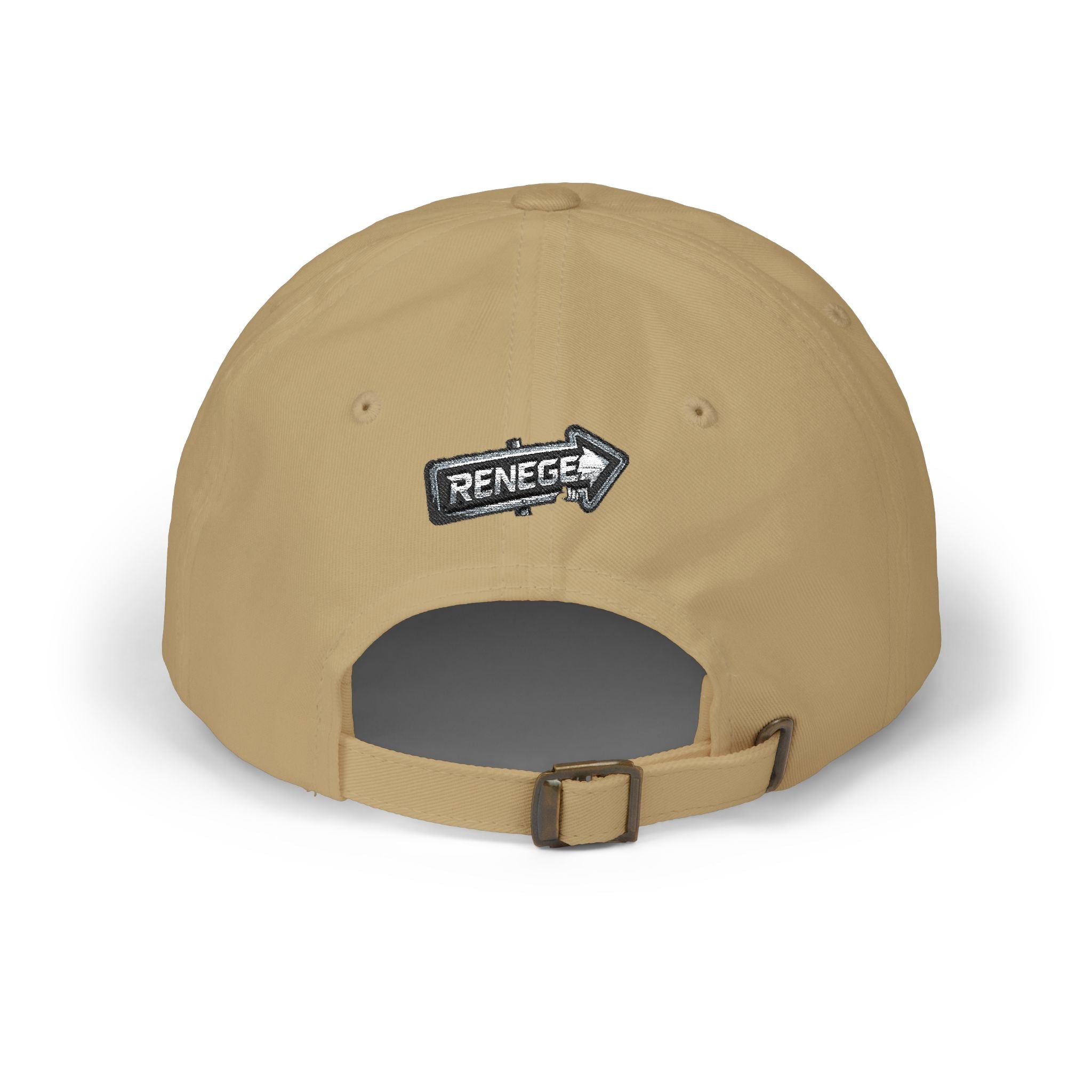 Renegé Arrow Dad Cap — Embroidered White Baseball Hat