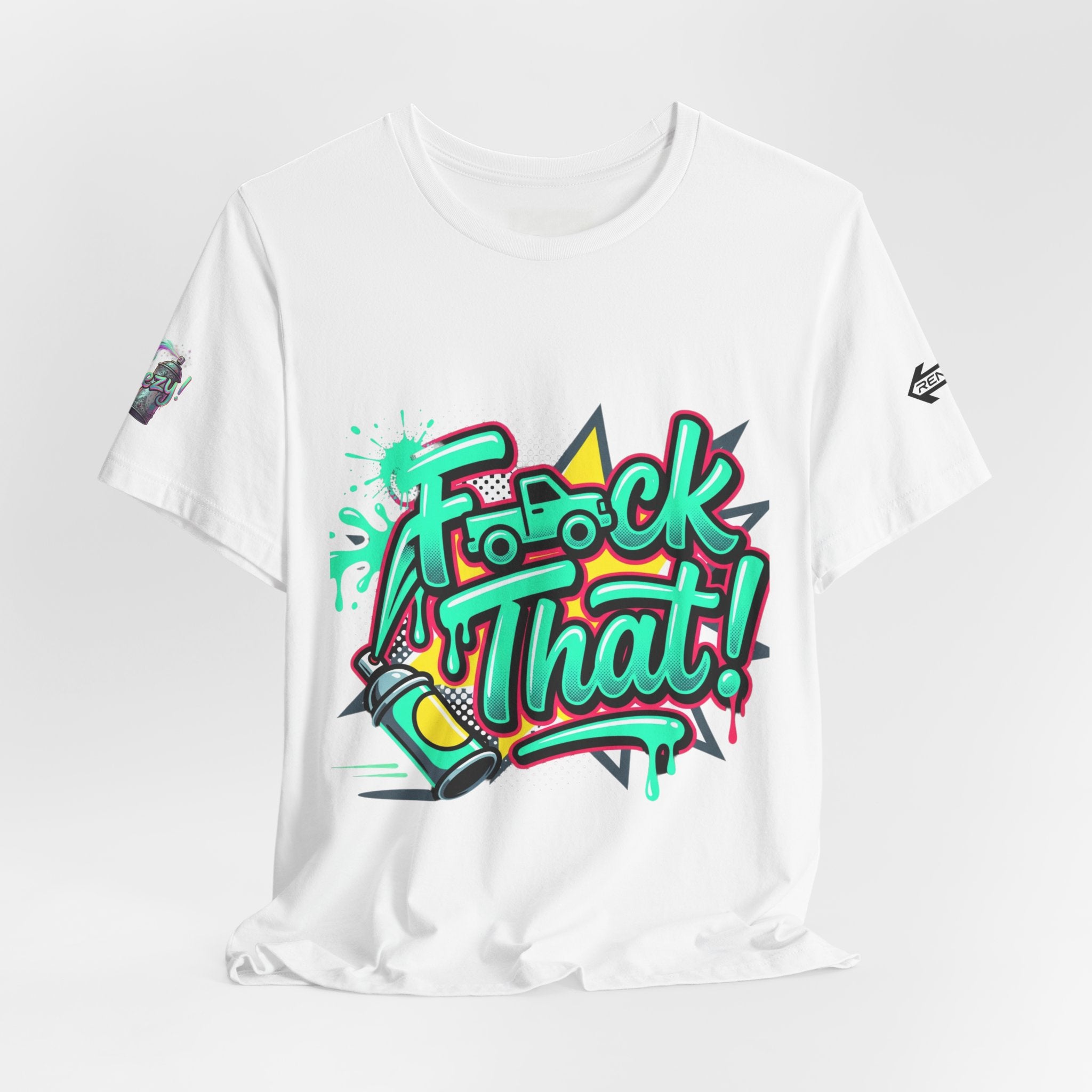 Graphic Tee — "F*ck That!" Streetwear Spray-Paint Design