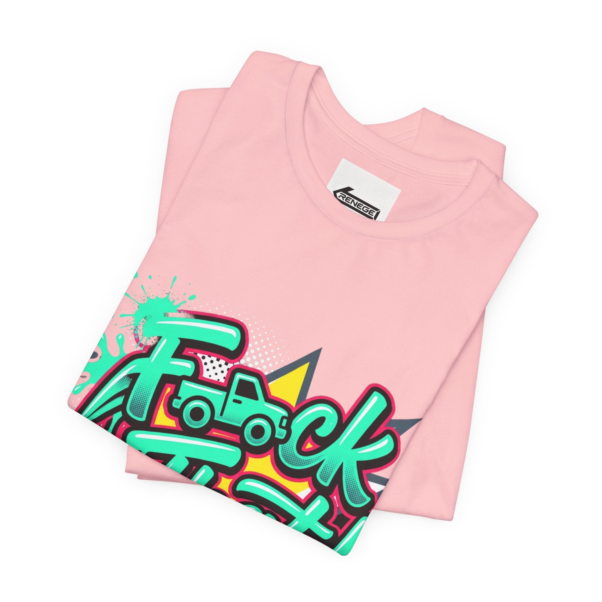 Graphic Tee — "F*ck That!" Streetwear Spray-Paint Design