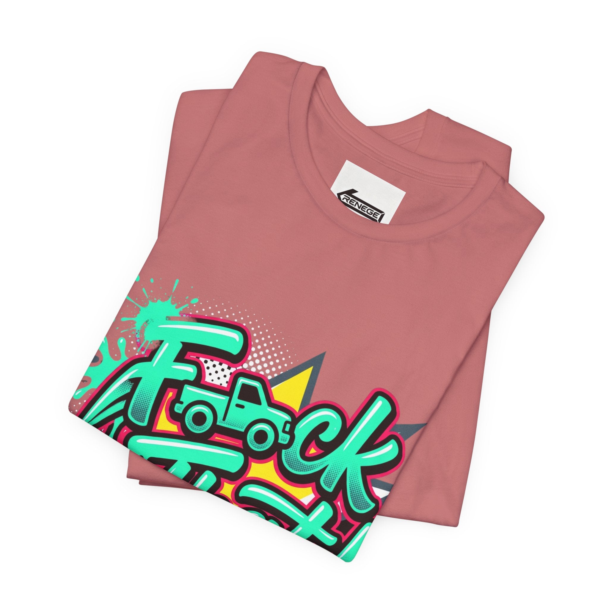 Graphic Tee — "F*ck That!" Streetwear Spray-Paint Design