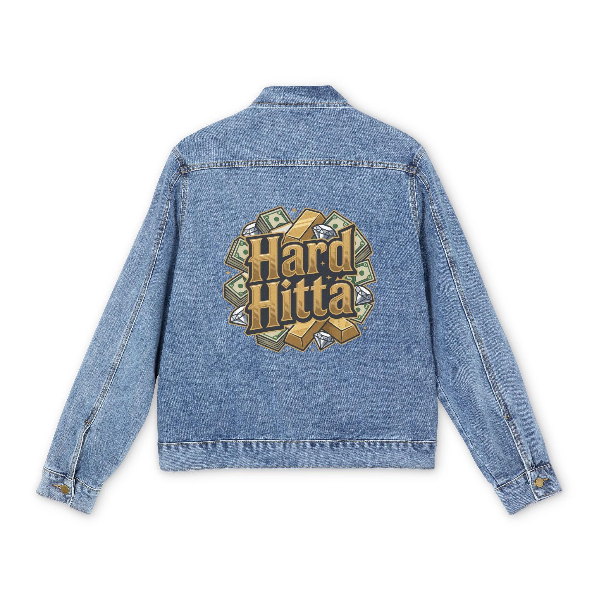 Denim Jacket — 'Hard Hitta' Graphic Back Patch