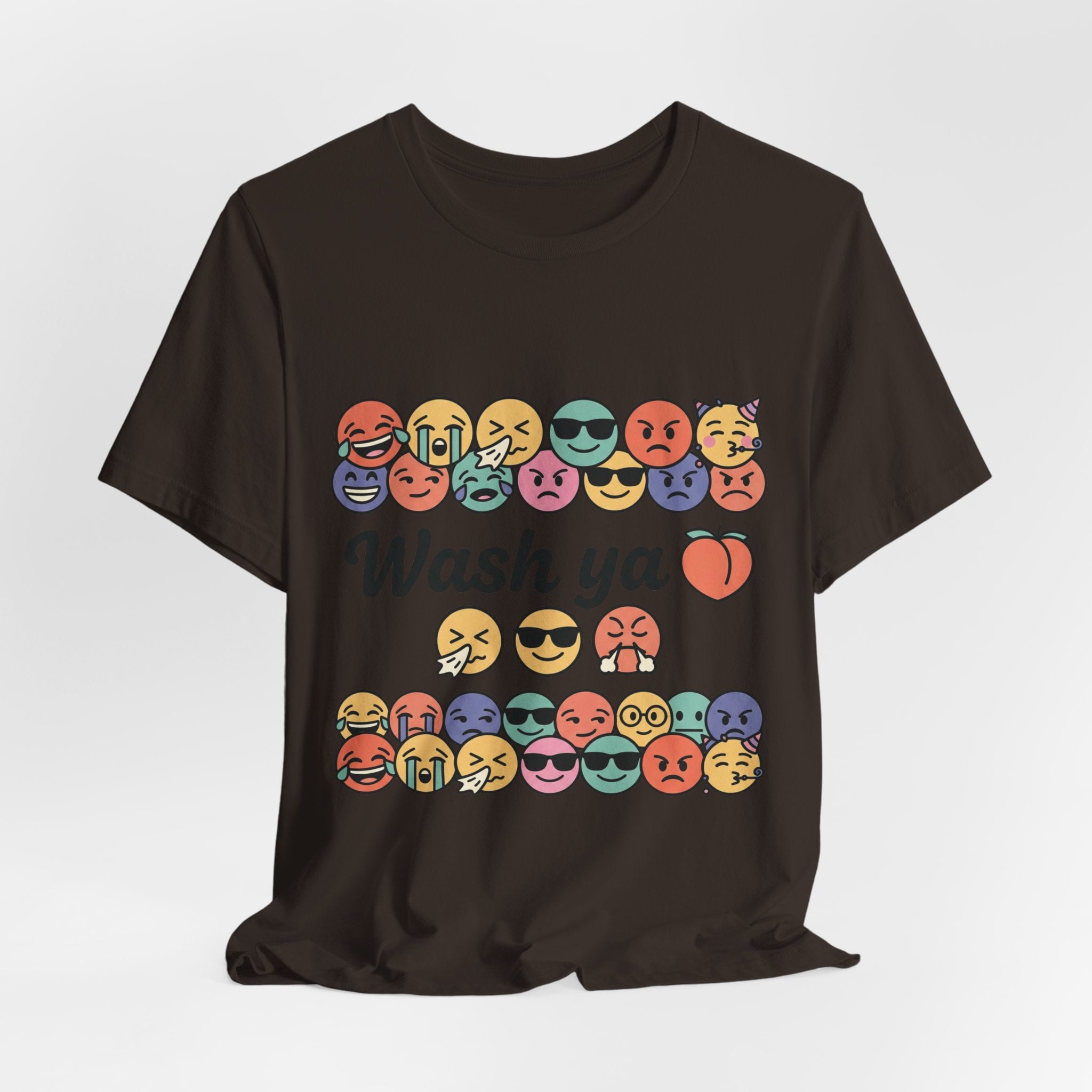 Wash Ya / Hard ASF Emoji Graphic Tee — Funny Emoji Face T-Shirt