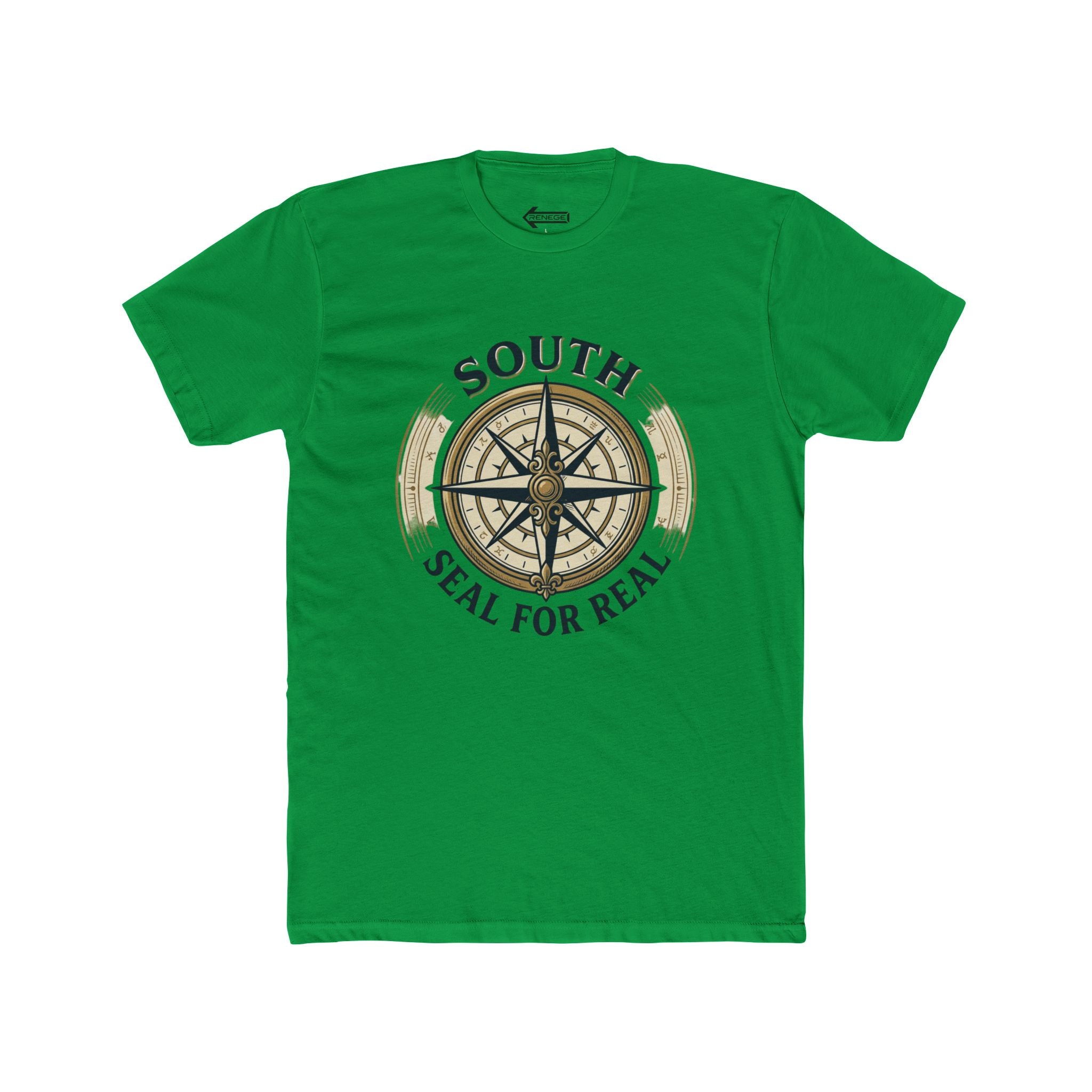 South Compass Graphic Tee — “Seal for Real” Nautical T-Shirt with Back “SOLID” Print
