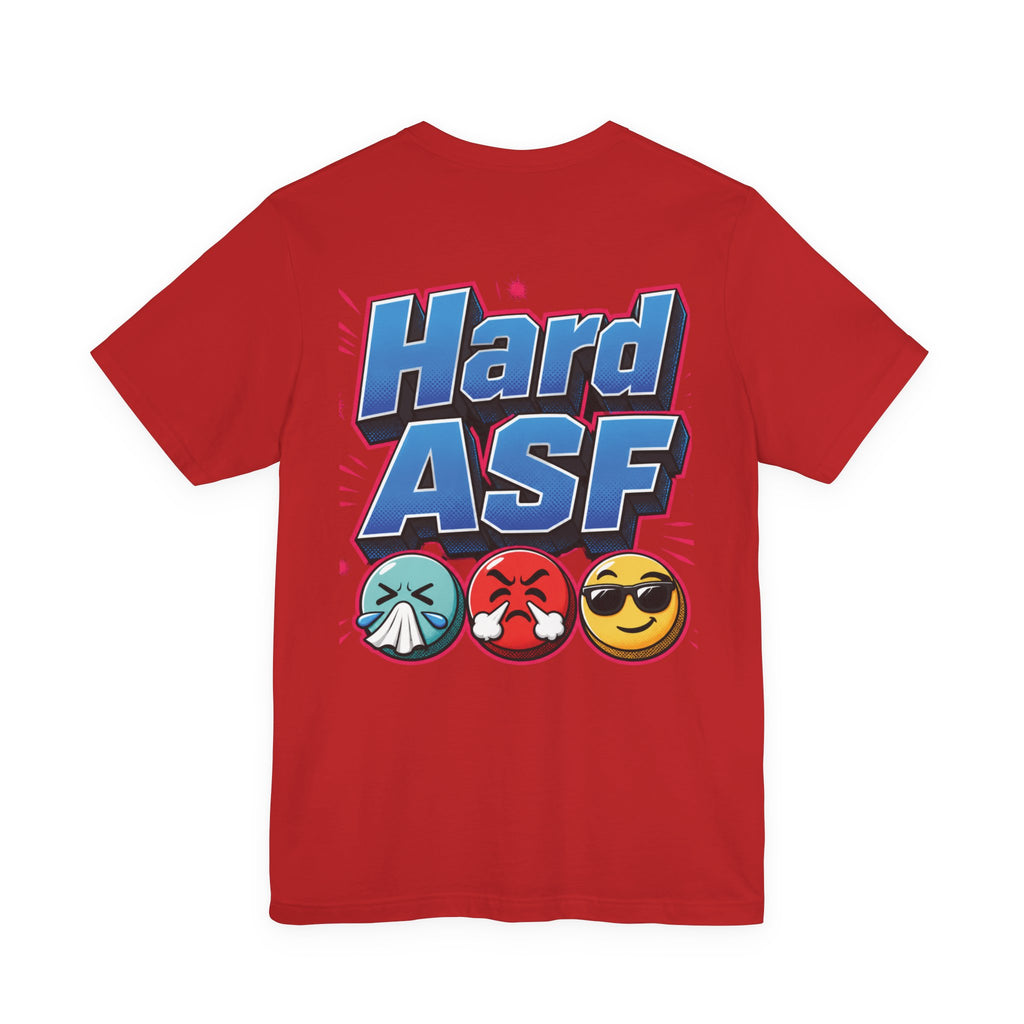 Wash Ya / Hard ASF Emoji Graphic Tee — Funny Emoji Face T-Shirt