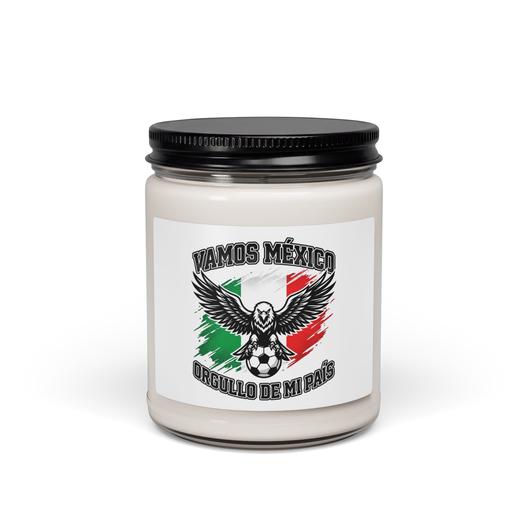 Vamos México Pride Soy Candle, national colors retro soccer | Championship season