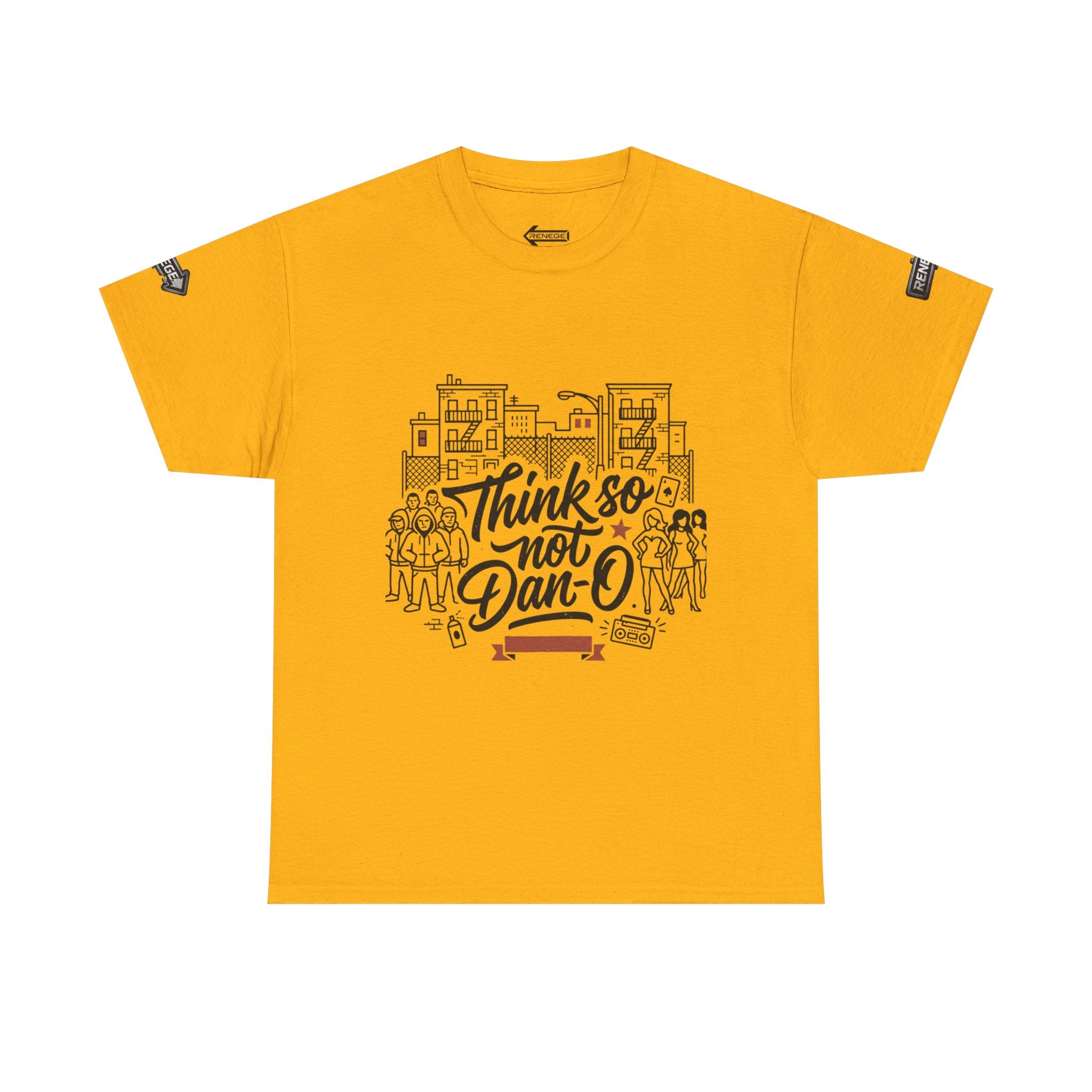 T-Shirt — "Think So Not Dan-O" Graphic Tee (Book'd Em City Back Design)