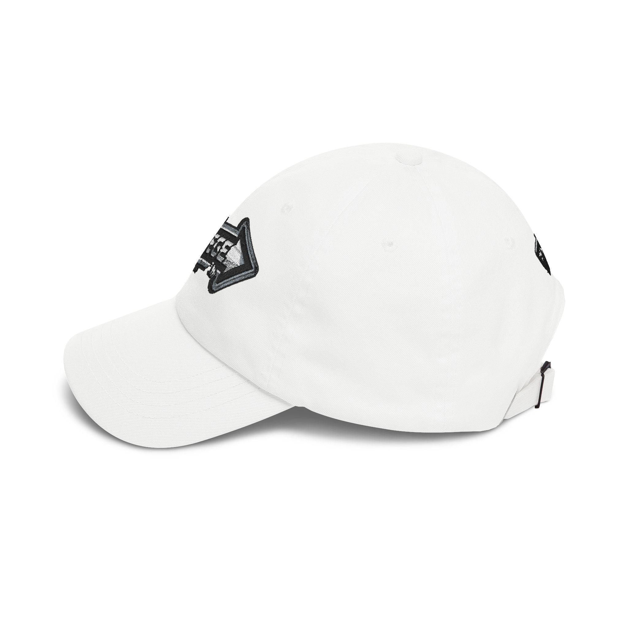 Renegé Arrow Dad Cap — Embroidered White Baseball Hat
