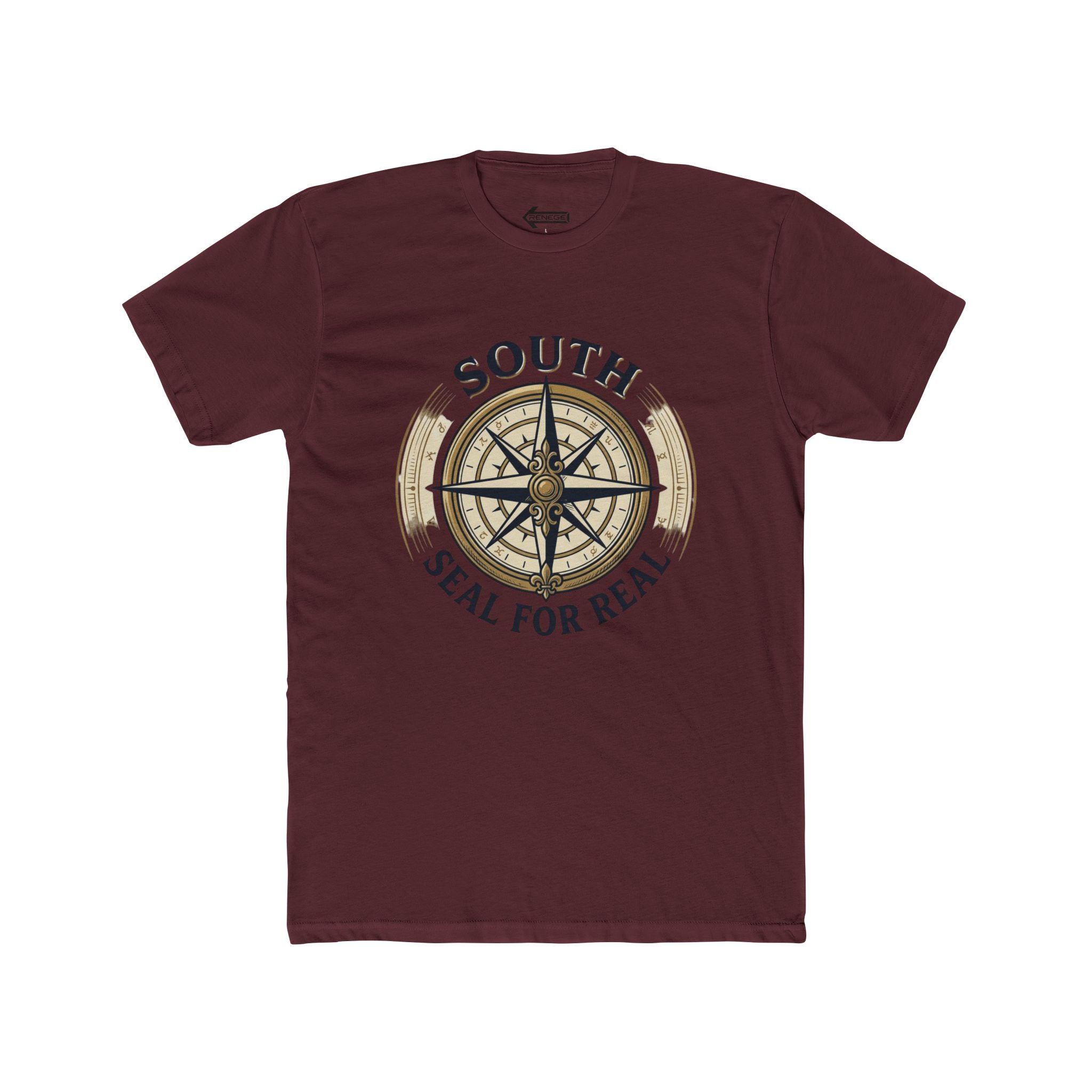 South Compass Graphic Tee — “Seal for Real” Nautical T-Shirt with Back “SOLID” Print